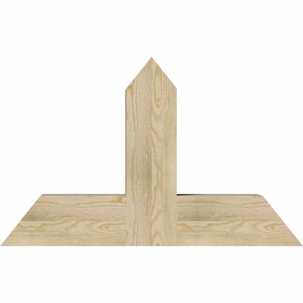 Ekena Millwork Portland Rough Sawn Timber Gable Bracket, Douglas Fir, 36"W x 23"H x 6"D x 6"F, 15/12 Pitch GBW036X23X0606POR00RDF - main